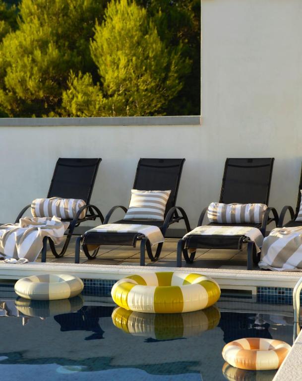 Pool view at Villa Piedra